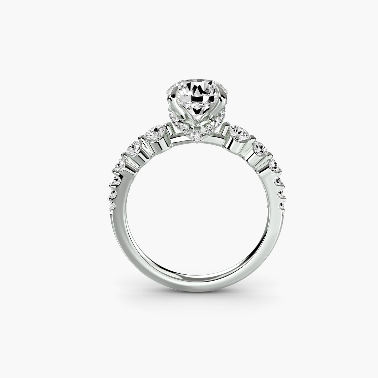 Real Diamond Setting 0.45 ct Gold – front view