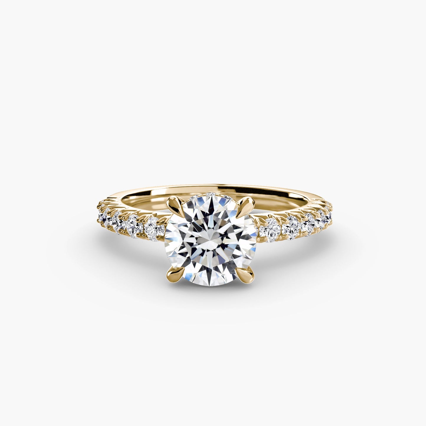 Setting Gold with Gemstone – alternate view