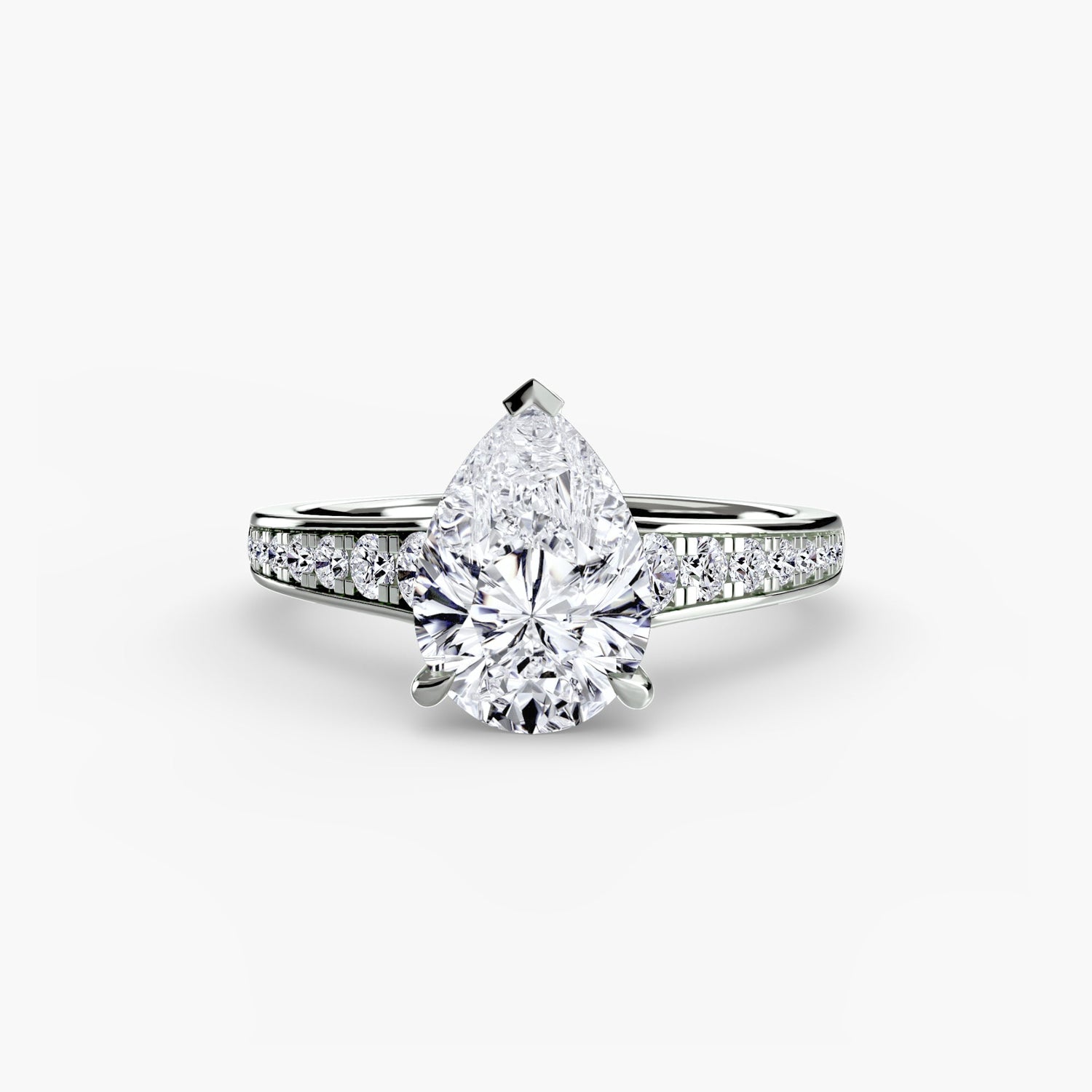 Setting Gold with Precious Stone – top view