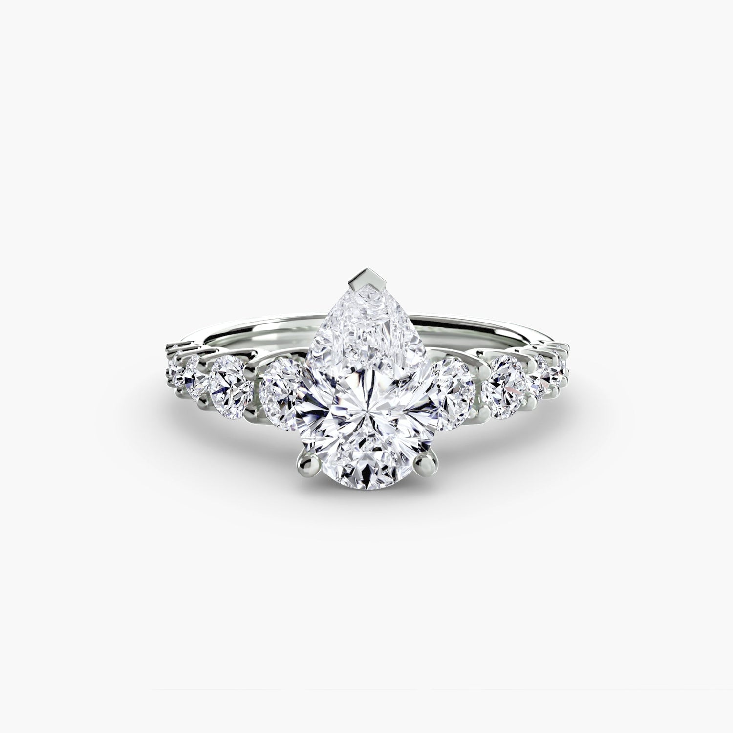 Setting Gold with Brilliant Diamond – top view