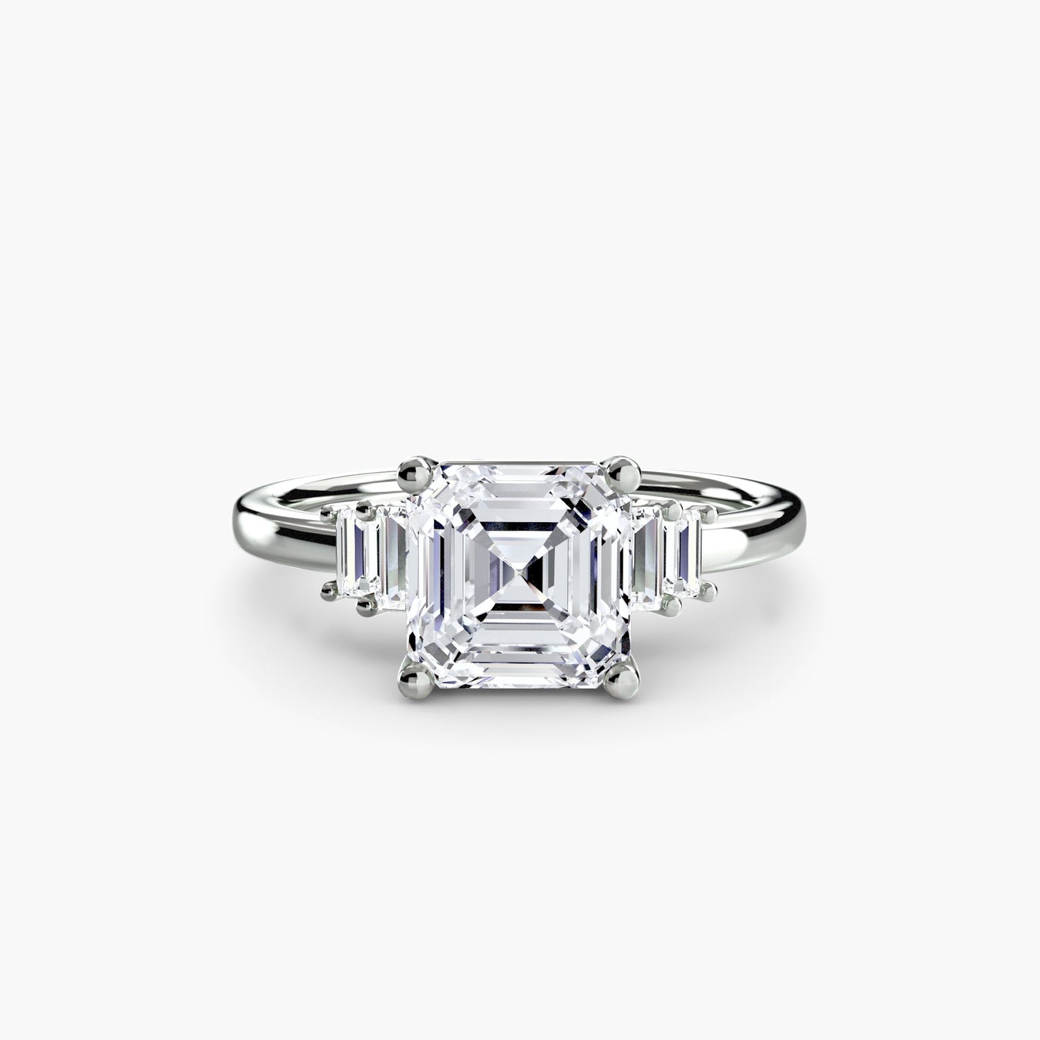 Round Brilliant Diamond ring in Gold – close-up