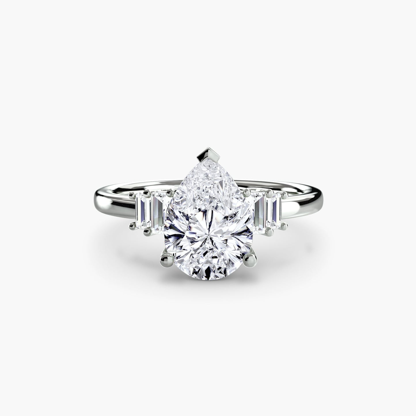 Setting Gold with Diamond – top view