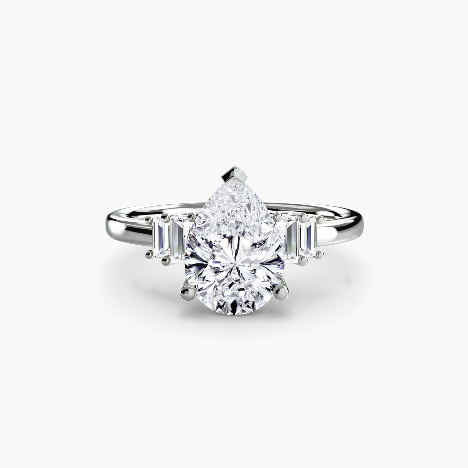 Setting Gold with Diamond – top view