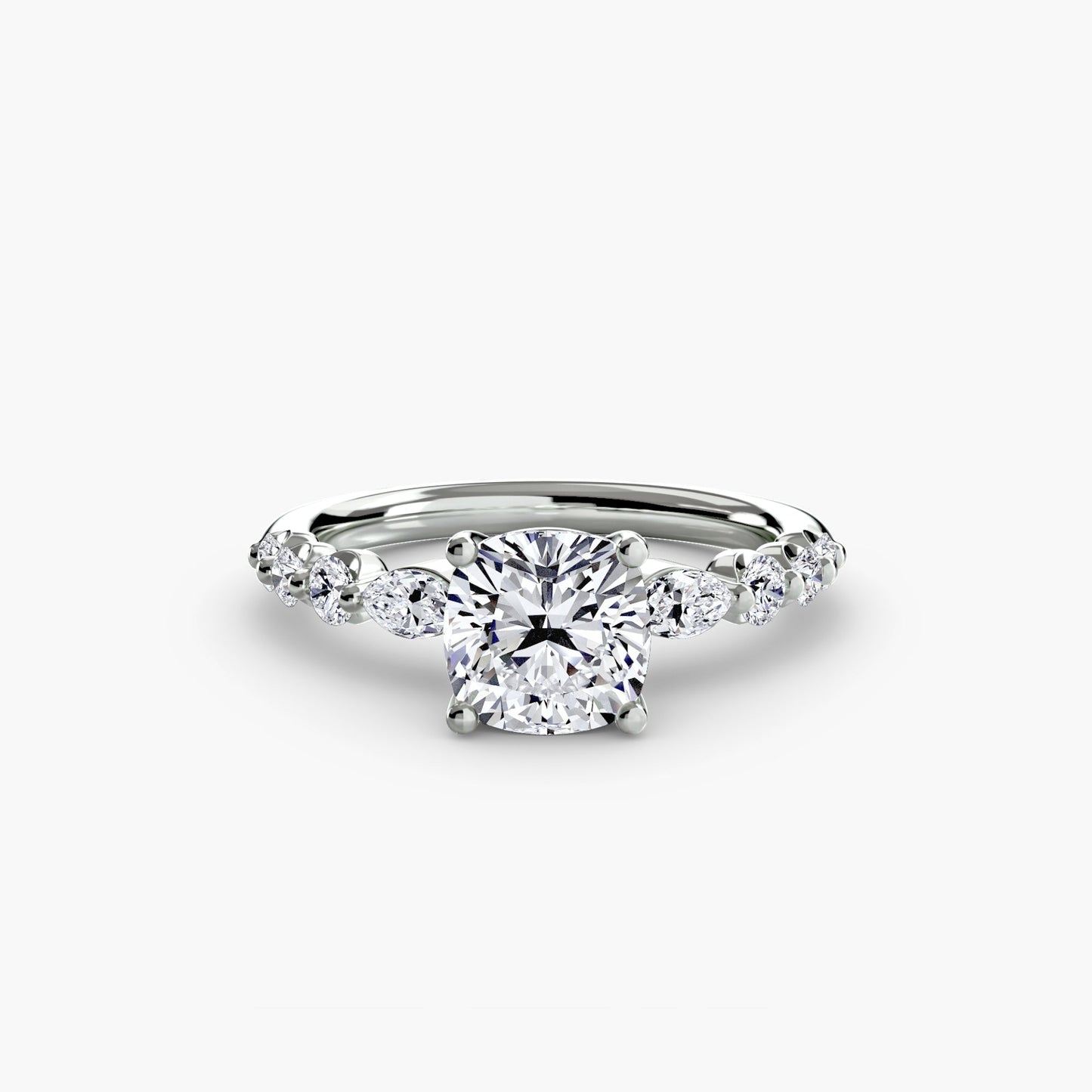 Real Brilliant Diamond Setting – angle view