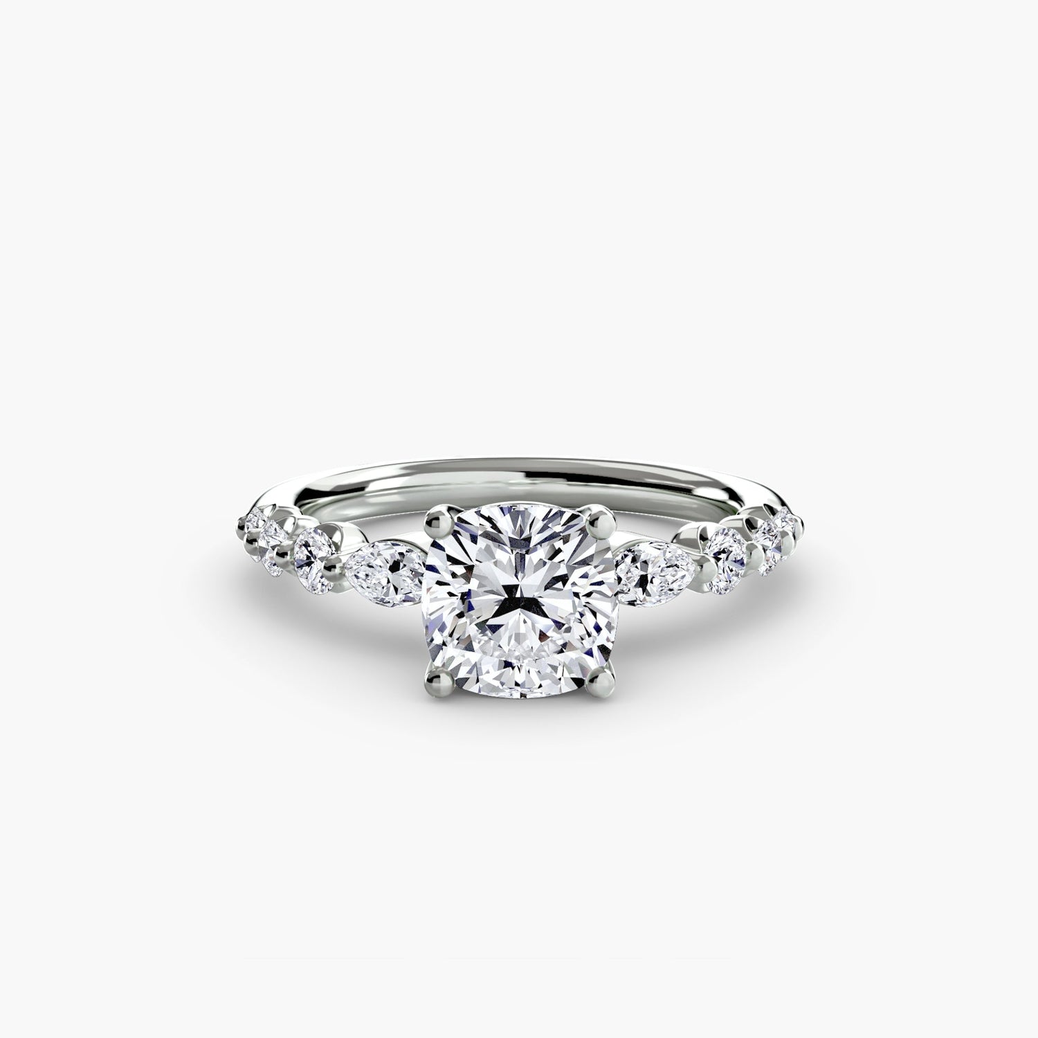 Real Brilliant Diamond Setting – angle view