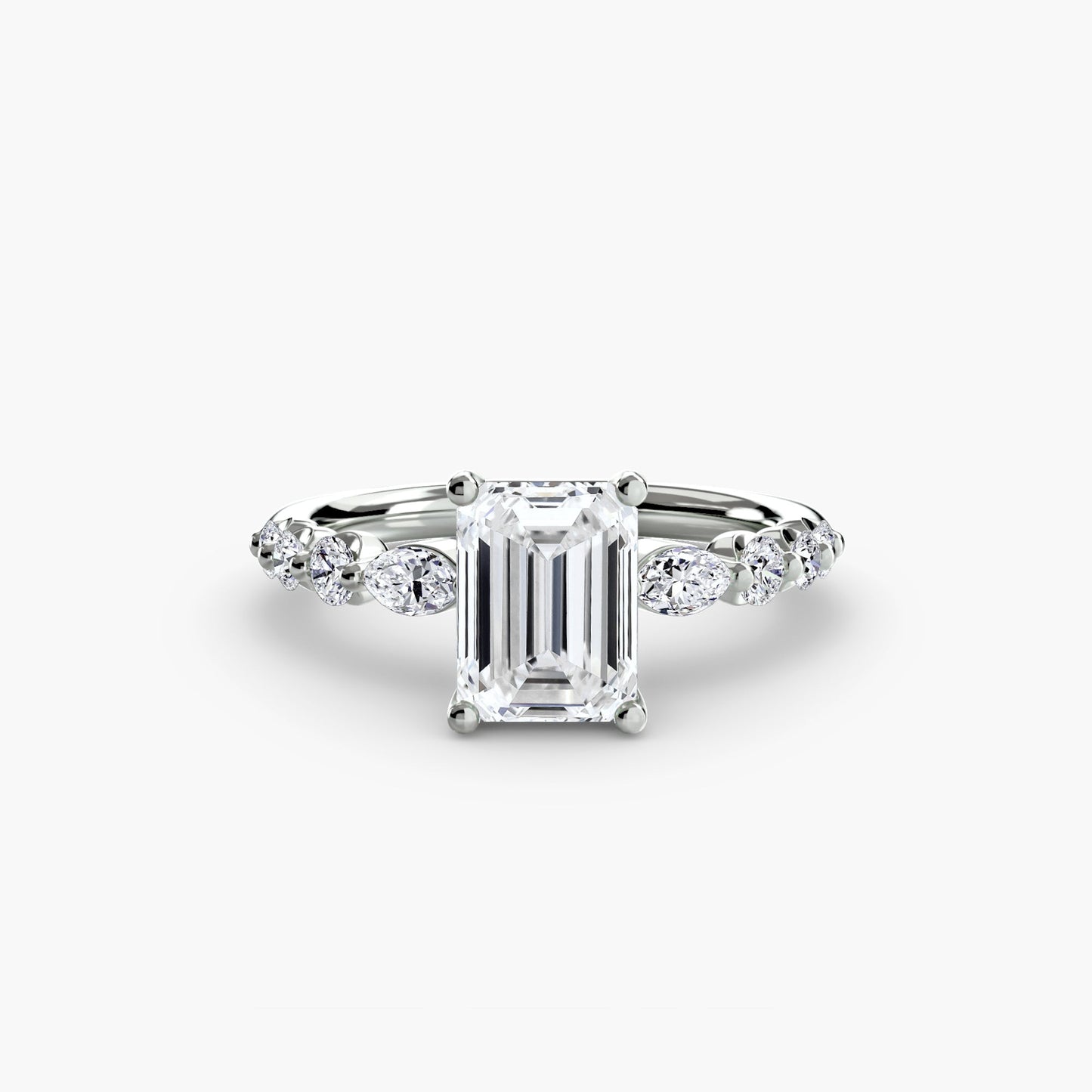 Real Brilliant Diamond Setting 0.29 ct Gold – back view