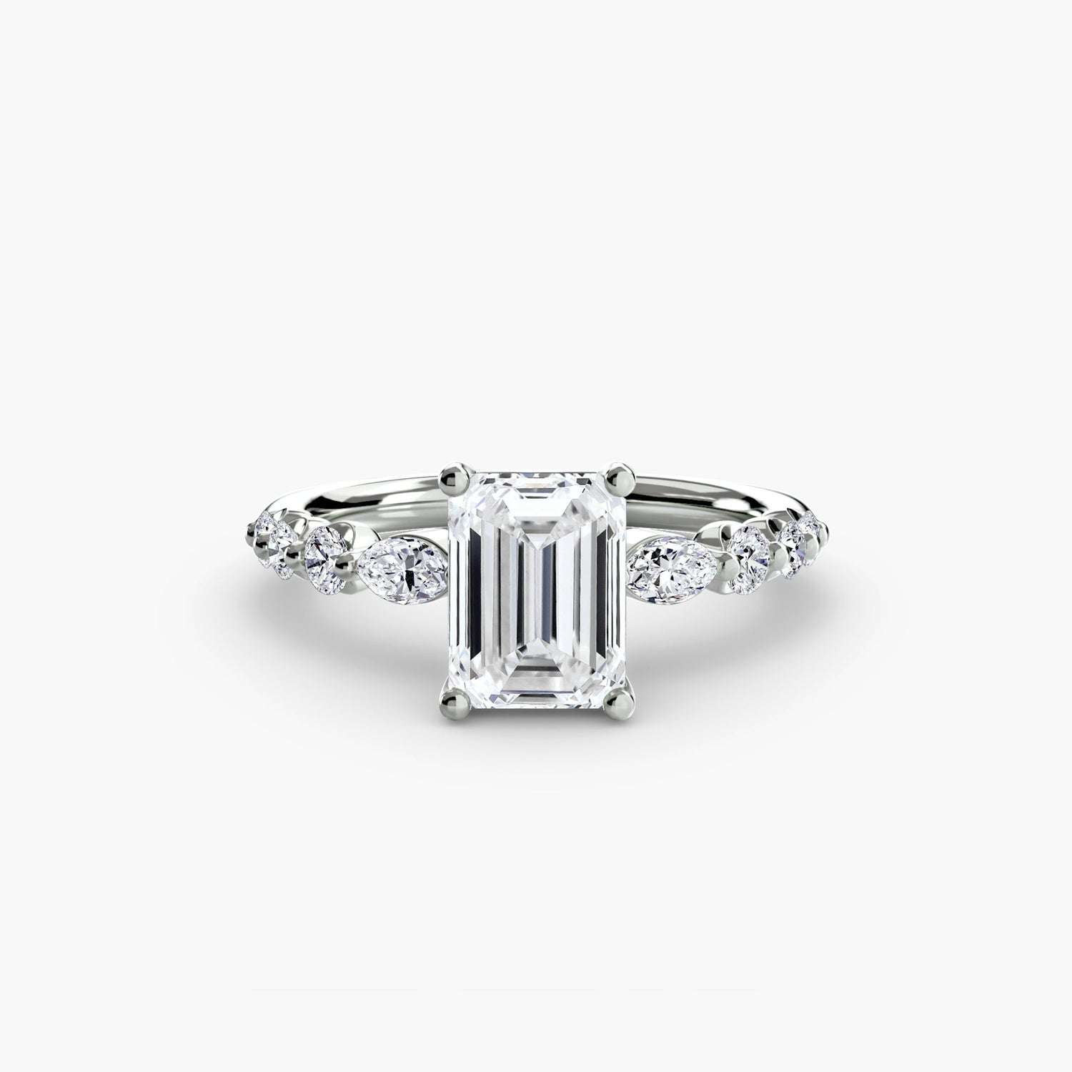 Real Brilliant Diamond Setting 0.29 ct Gold – back view