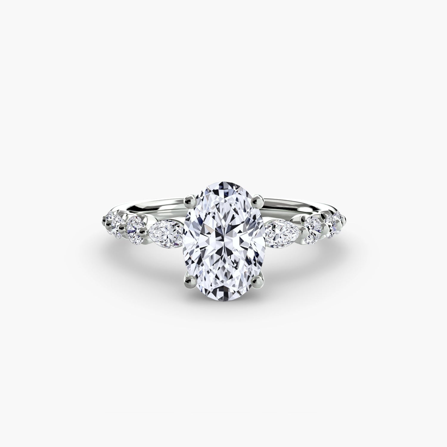 Brilliant Diamond Setting 0.29-ct Gold – profile view