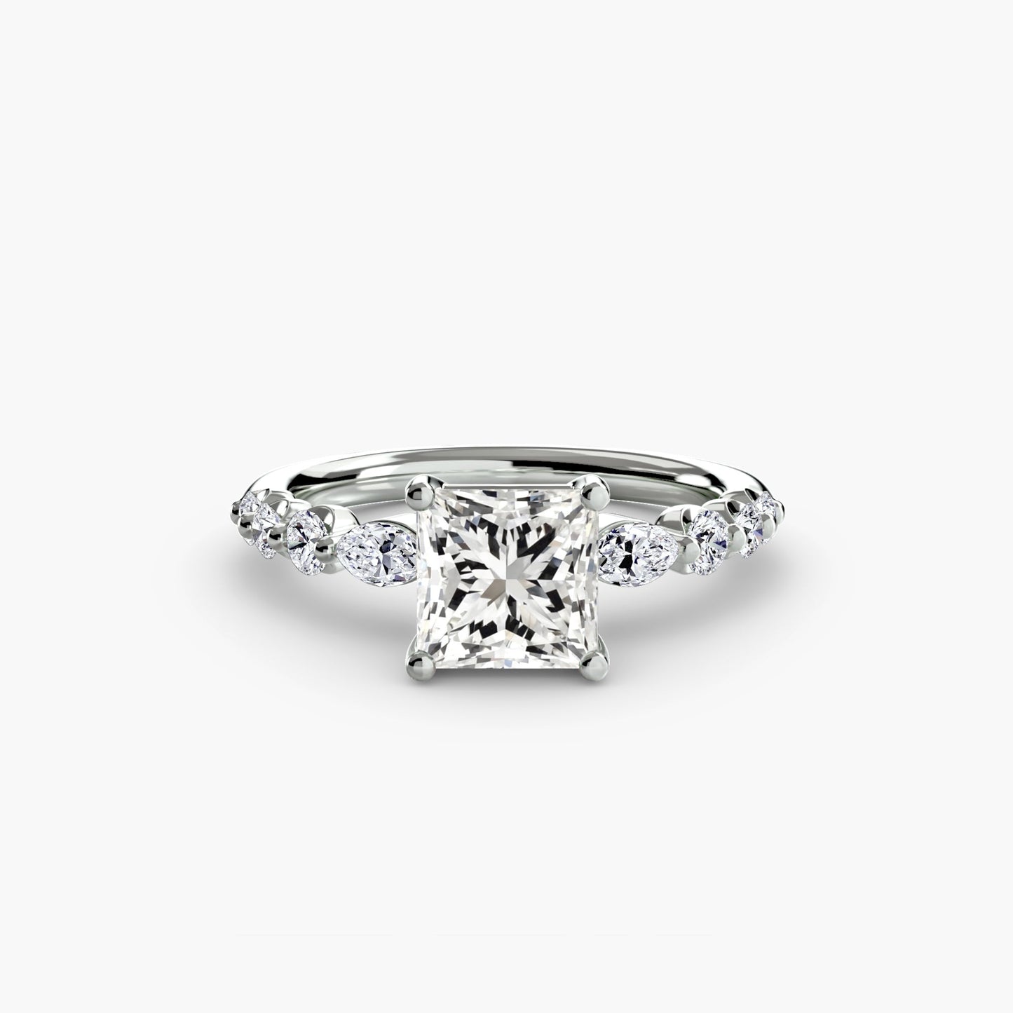 Sparkling Brilliant Diamond Setting 0.29 ct – side view