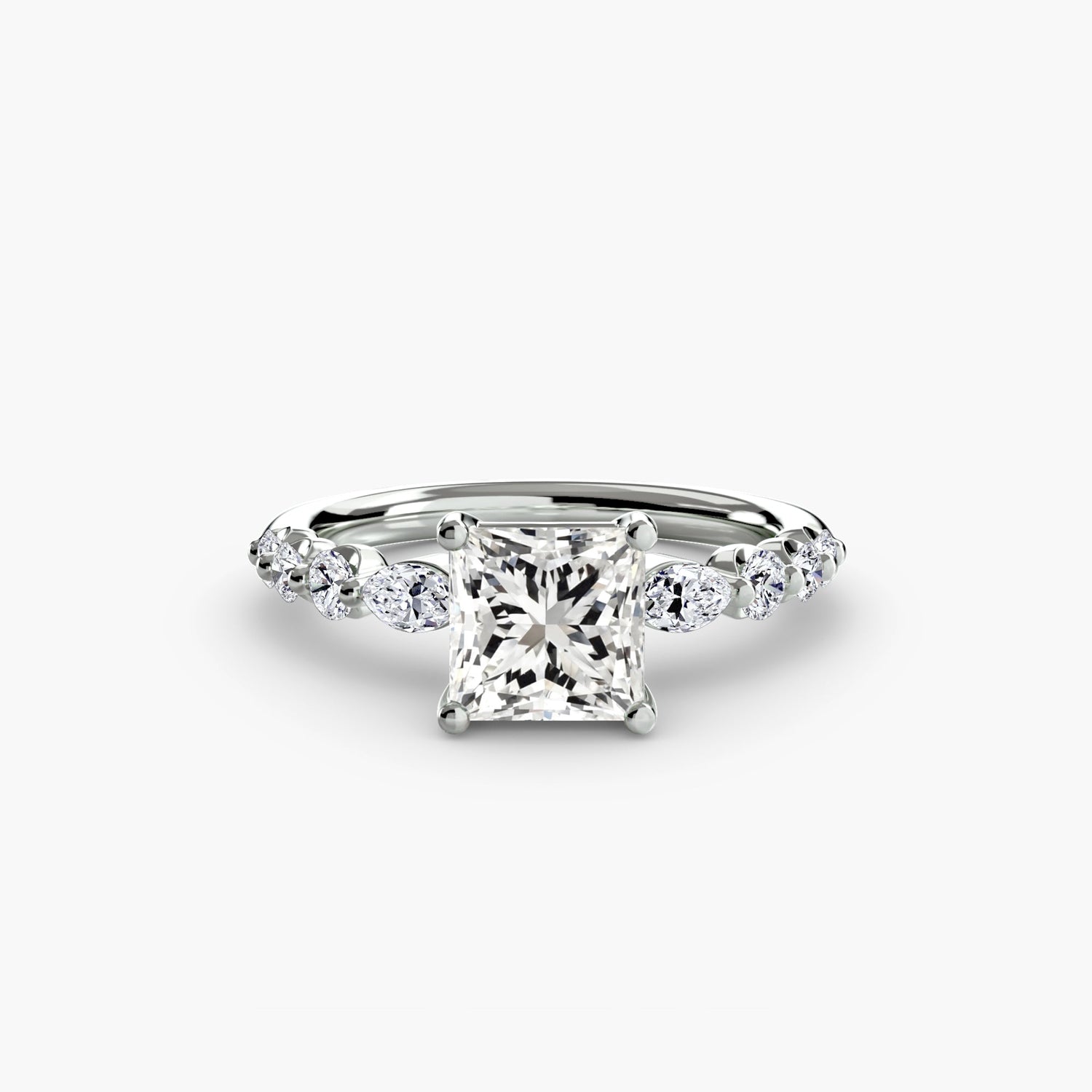 Sparkling Brilliant Diamond Setting 0.29 ct – side view