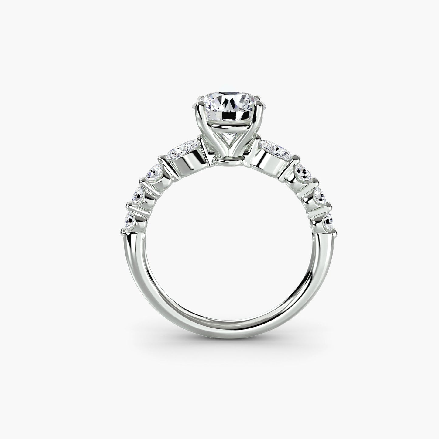 Real Brilliant Diamond Setting – front view