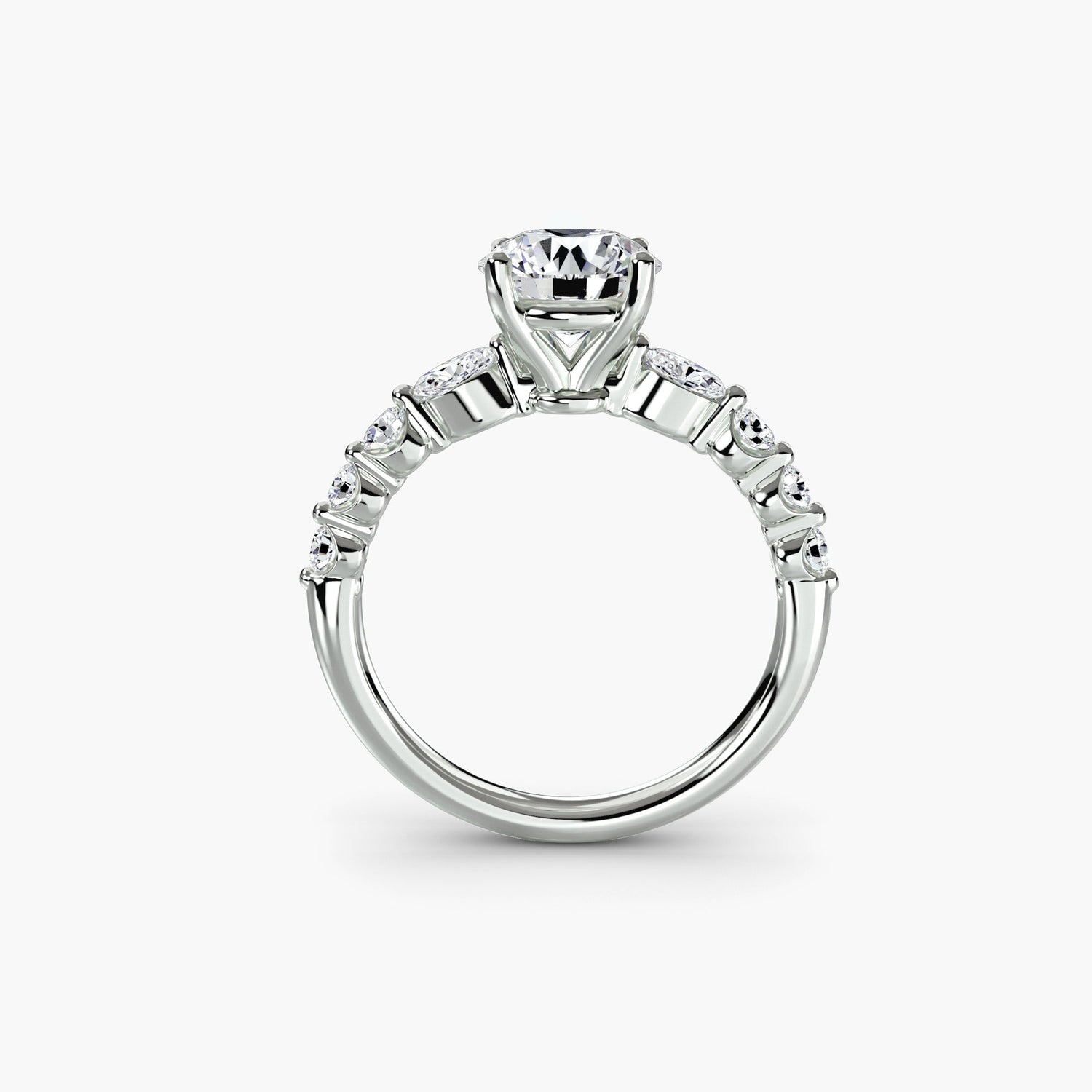 Real Brilliant Diamond Setting – front view