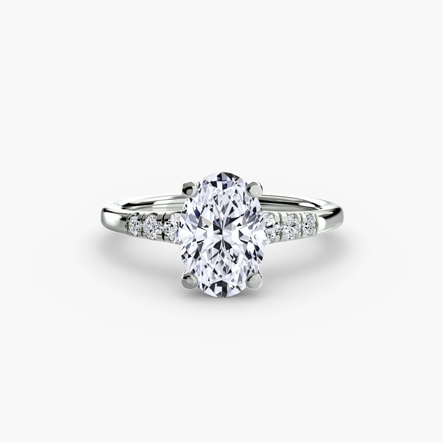 Authentic Precious Stone Setting – profile view