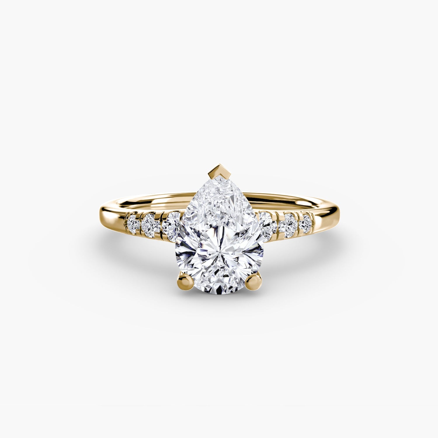 Precious Stone Setting -ct Gold – top view