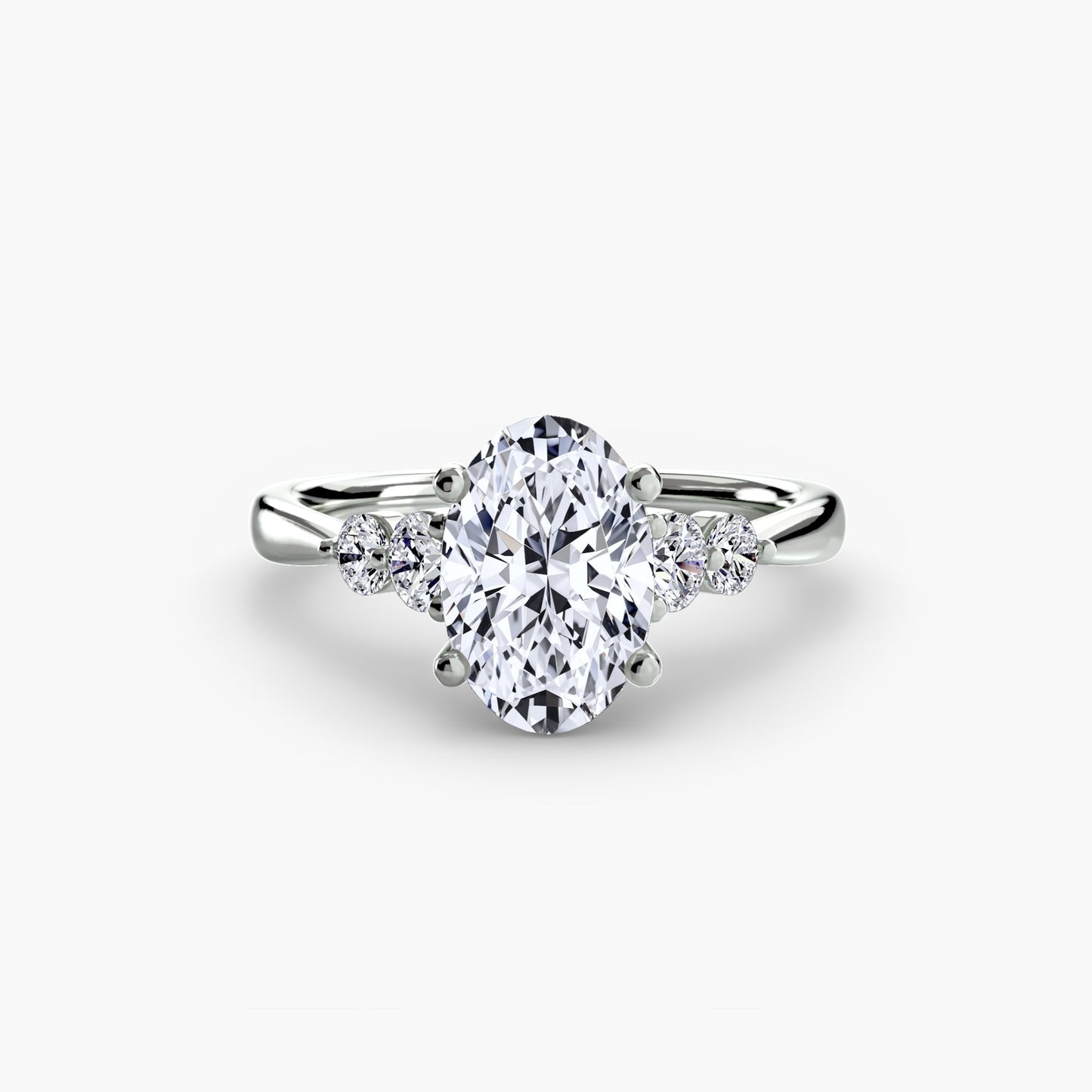 Earth-Mined Gemstone Setting – profile view