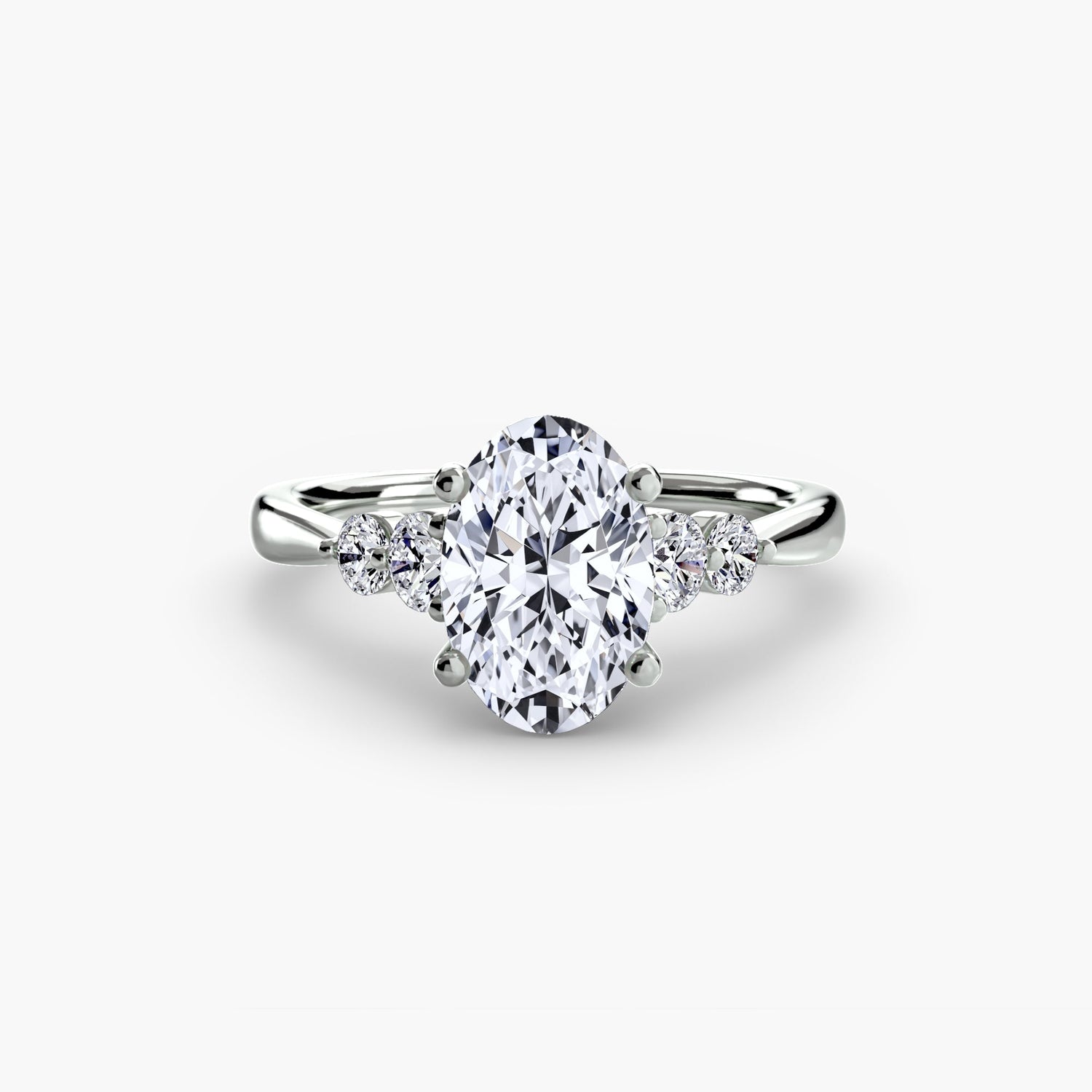 Earth-Mined Gemstone Setting – profile view