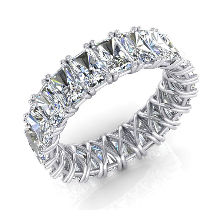 Radiant Cut Eternity Band 11 Ct. Gold Diamond Jewelry