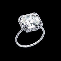 Radiant & Round Natural Diamonds Halo Engagement Ring 2.75 Carats