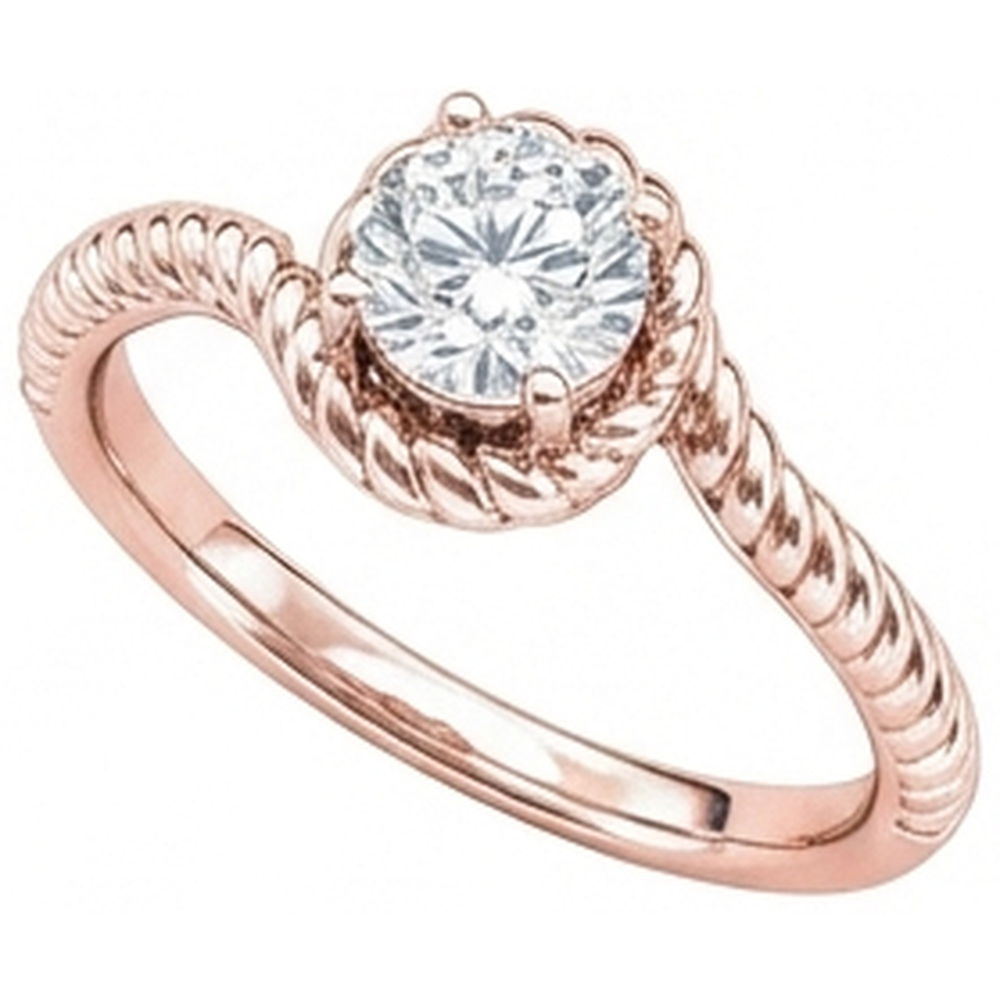 natural round diamond 1.75ct ring side angle