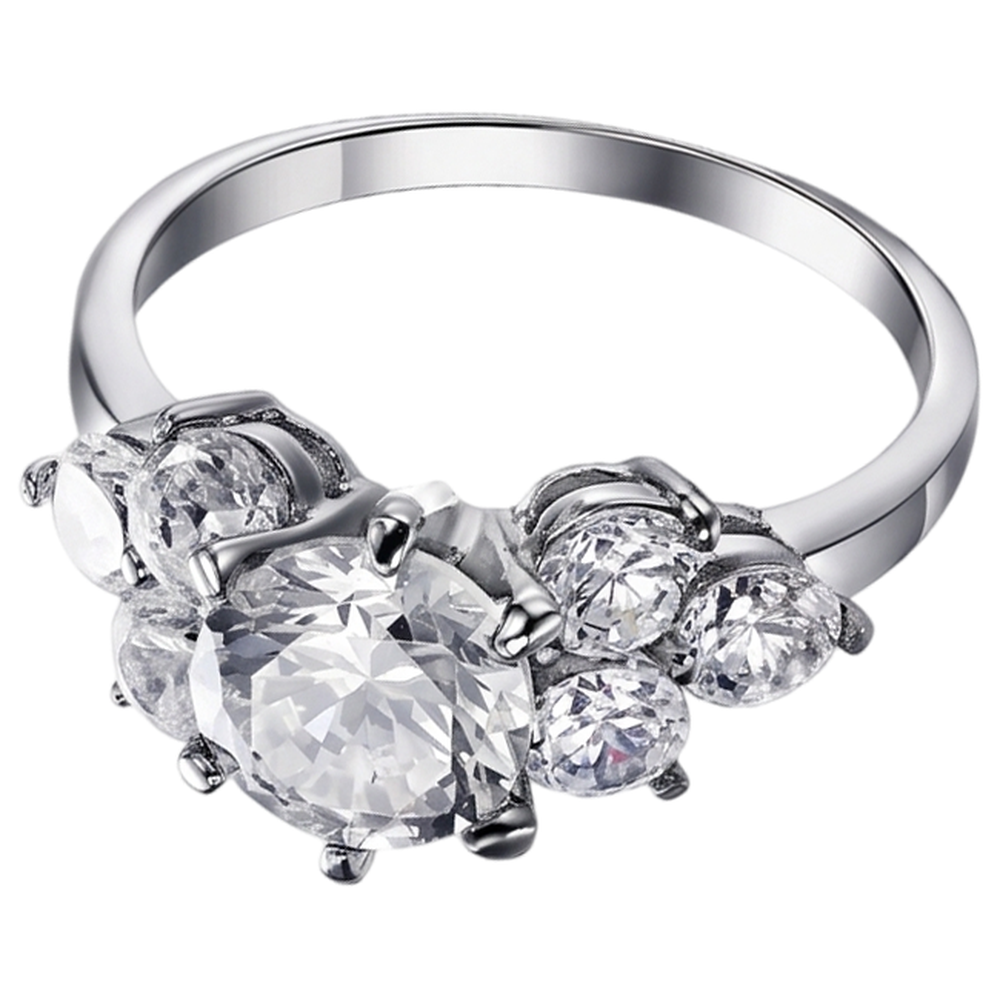 Real Round Natural Earth Mined Diamond ( Not Lab Grown )  Engagement Ring 3.80 Ct Basket Setting White Gold 14K