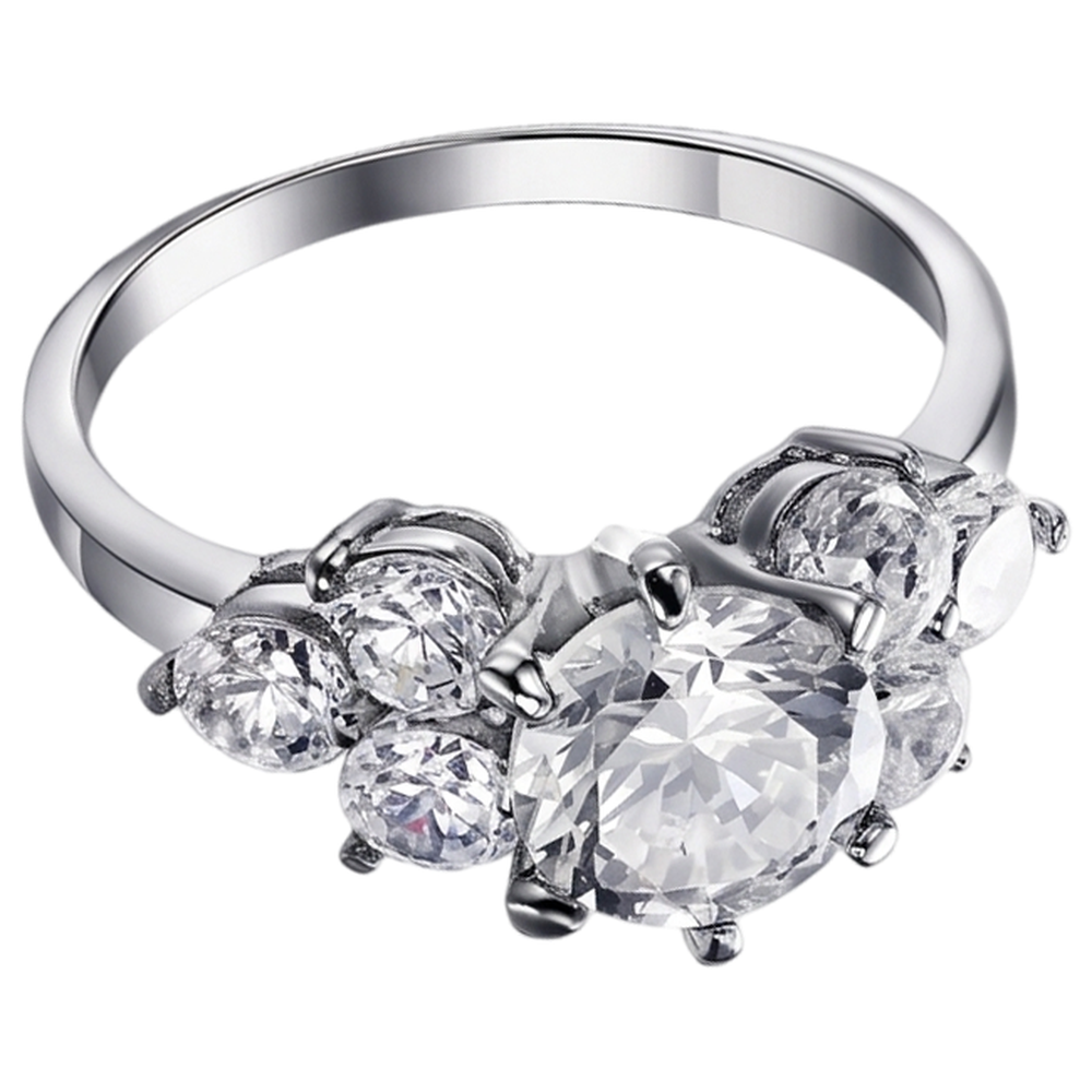 Real Round Natural Earth Mined Diamond ( Not Lab Grown )  Engagement Ring 3.80 Ct Basket Setting White Gold 14K
