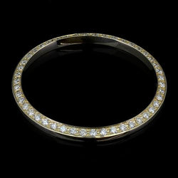 Real 2.5 Carats 26 mm Custom Round  Bezel To Fit Rolex Datejust Or Date Watch