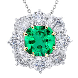 Luxury Gemstone Pendant with GIA Certified Colombian Emerald – 5