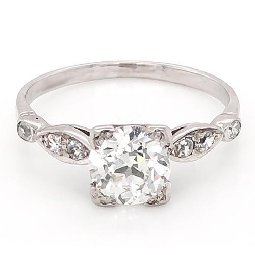 Real Diamond Accent Engagement Ring 1.50 Carats Prong Set Women Jewelry