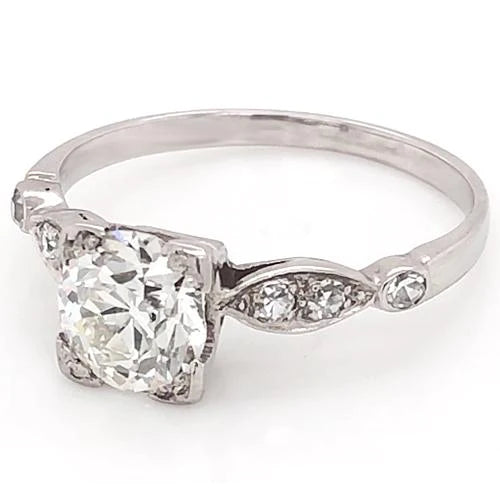 Real Diamond Accent Engagement Ring 1.50 Carats Prong Set Women Jewelry