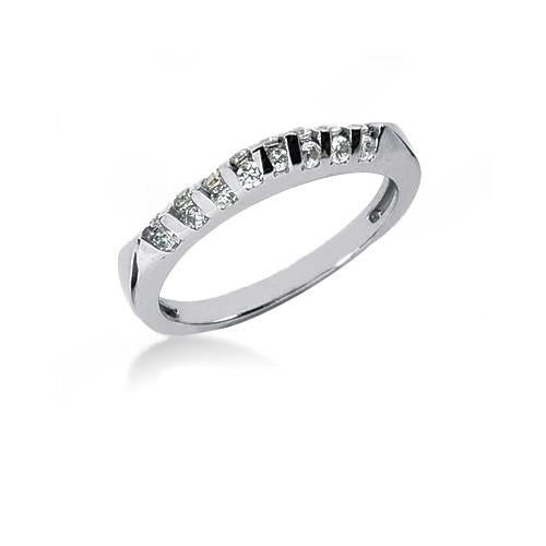 Real Diamond Engagement Ring Band Set 2 Carats White Gold 14K
