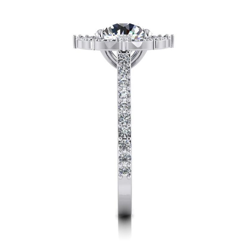 Real Diamond Engagement Ring Halo 3 Carats