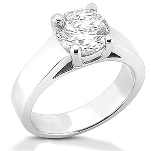 Real Diamond Engagement Ring Prong Style 0.75 Ct. Solitaire Gold