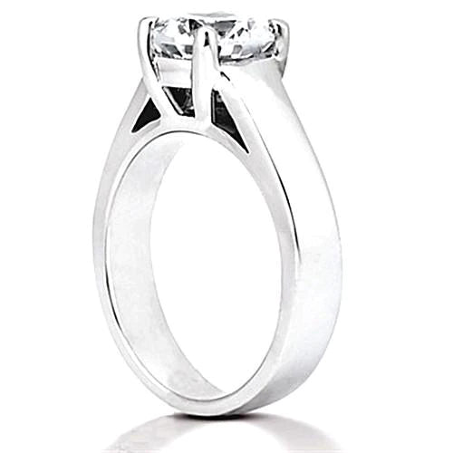Real Diamond Engagement Ring Prong Style 0.75 Ct. Solitaire Gold