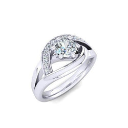 Real Natural Earth Mined Diamond Engagement Ring White Gold 1.70 Ct