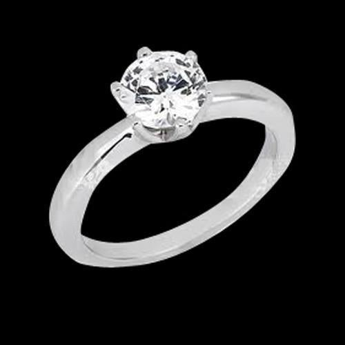 Real Diamond Engagement Women Ring Prong Setting Solitaire 1.25 Carat F Vs1 - Solitaire Ring-harrychadent.ca