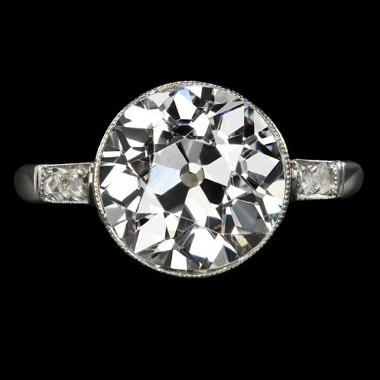 Real Diamond Old Miner Anniversary Ring Bezel Set 6 Carats Ladies Jewelry