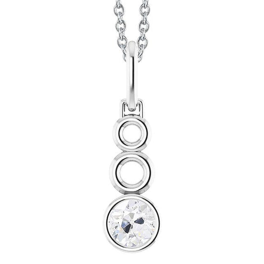 natural round diamond 1ct watch front view