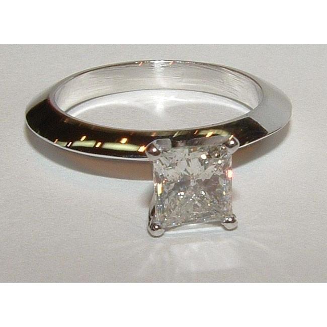 Real Diamond Solitaire Engagement Ring 1.51 Carat White Gold