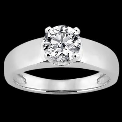 Real Diamond Solitaire Ring 2.50 Ct. Women Jewelry White Gold 14K - Solitaire Ring-harrychadent.ca