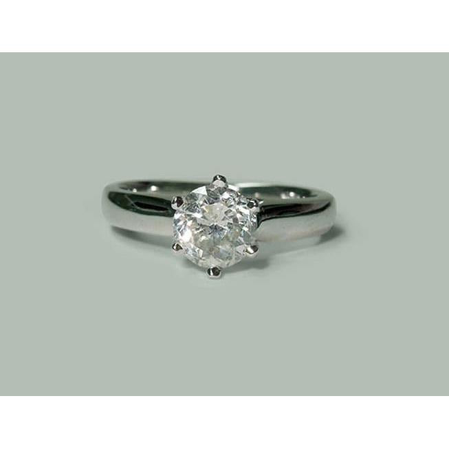 Real Diamond Solitaire Ring White Gold 1.31 Carats Jewelry New - Solitaire Ring-harrychadent.ca