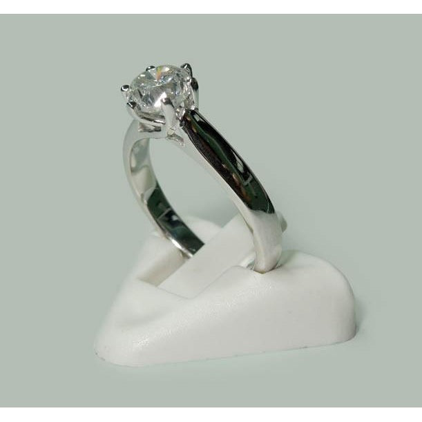 Real Diamond Solitaire Ring White Gold 1.31 Carats Jewelry New - Solitaire Ring-harrychadent.ca