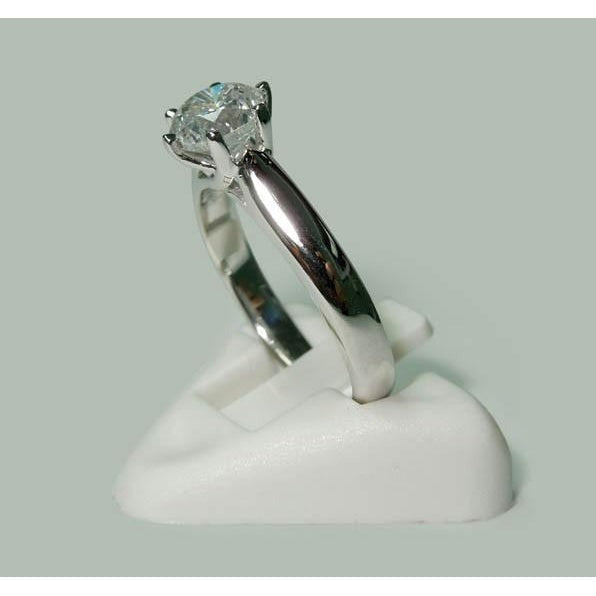 Real Diamond Solitaire Ring White Gold 1.31 Carats Jewelry New - Solitaire Ring-harrychadent.ca