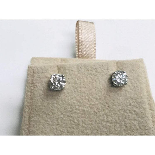 Real Diamond Stud Earrings 1 Carat