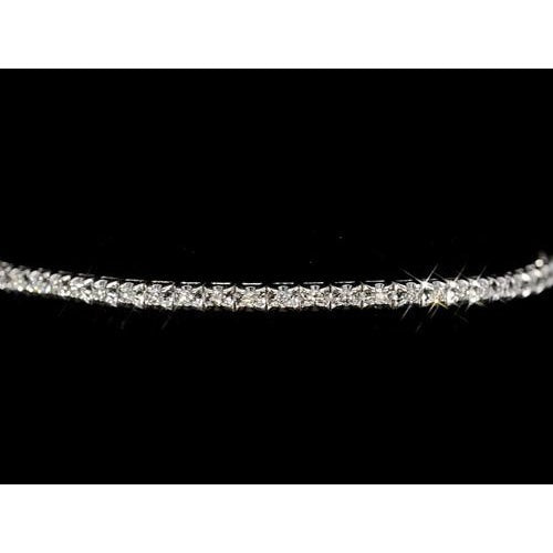 Real Diamond Tennis Bracelet 4 Carats Prong Set Women Jewelry