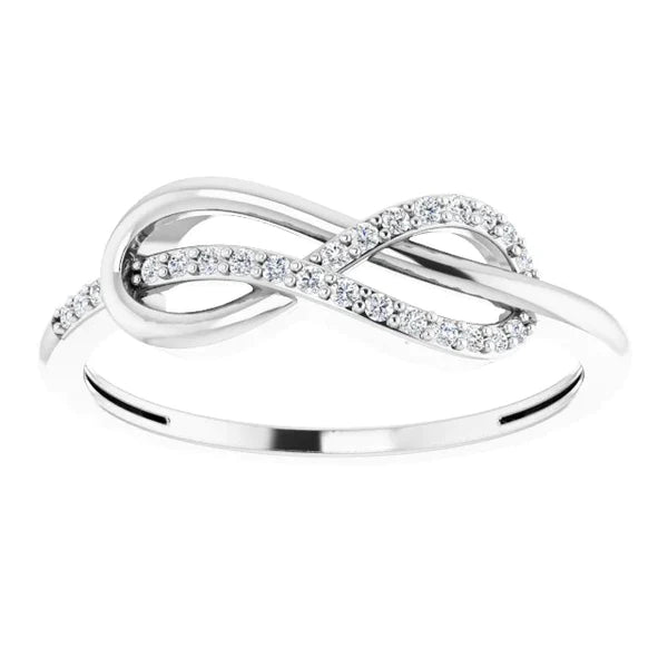 Real Diamond Wedding Band Infinity 0.50 Carats Ladies Jewelry New