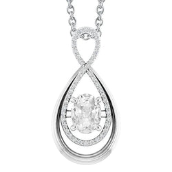 Real Gold Natural Earth Mined Diamond Pendant Pear Shaped Round & Oval Old Miner 2.50 Carats