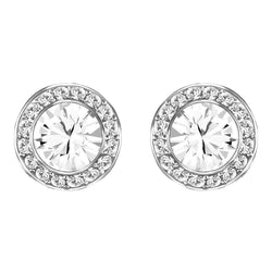 Real Halo Round Brilliant Cut 2.82 Carats Diamond Ladies Stud Earring