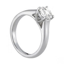 Real Round Diamond 1.51 Carats Solitaire Engagement Ring