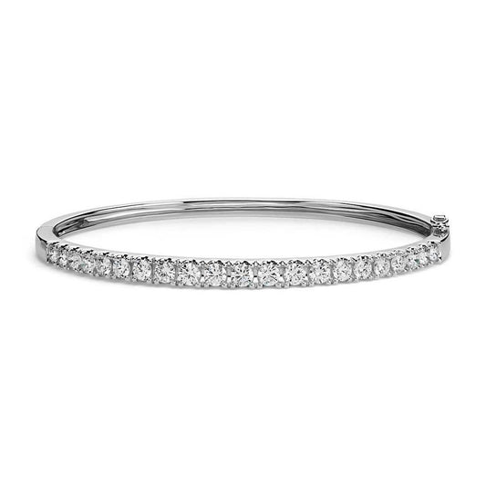 Real Round Diamond Bangle 2 Carats Women Fine Jewelry - Bangle-harrychadent.ca