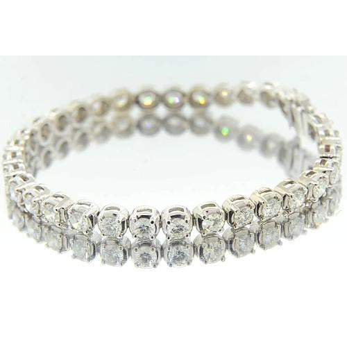 Real Women Diamond Bracelet 8.50 Carats White Gold Jewelry 14K New - Tennis Bracelet-harrychadent.ca